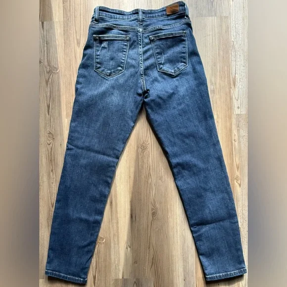 Judy Blue Dark Wash Straight Leg Jeans - Picture 5 of 7